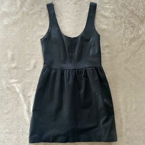 Zara 100% Real Leather Mini Dress, Size XS